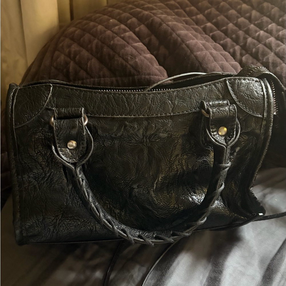 Black Balenciaga Leather Mini City Bag - Picture 13 of 14